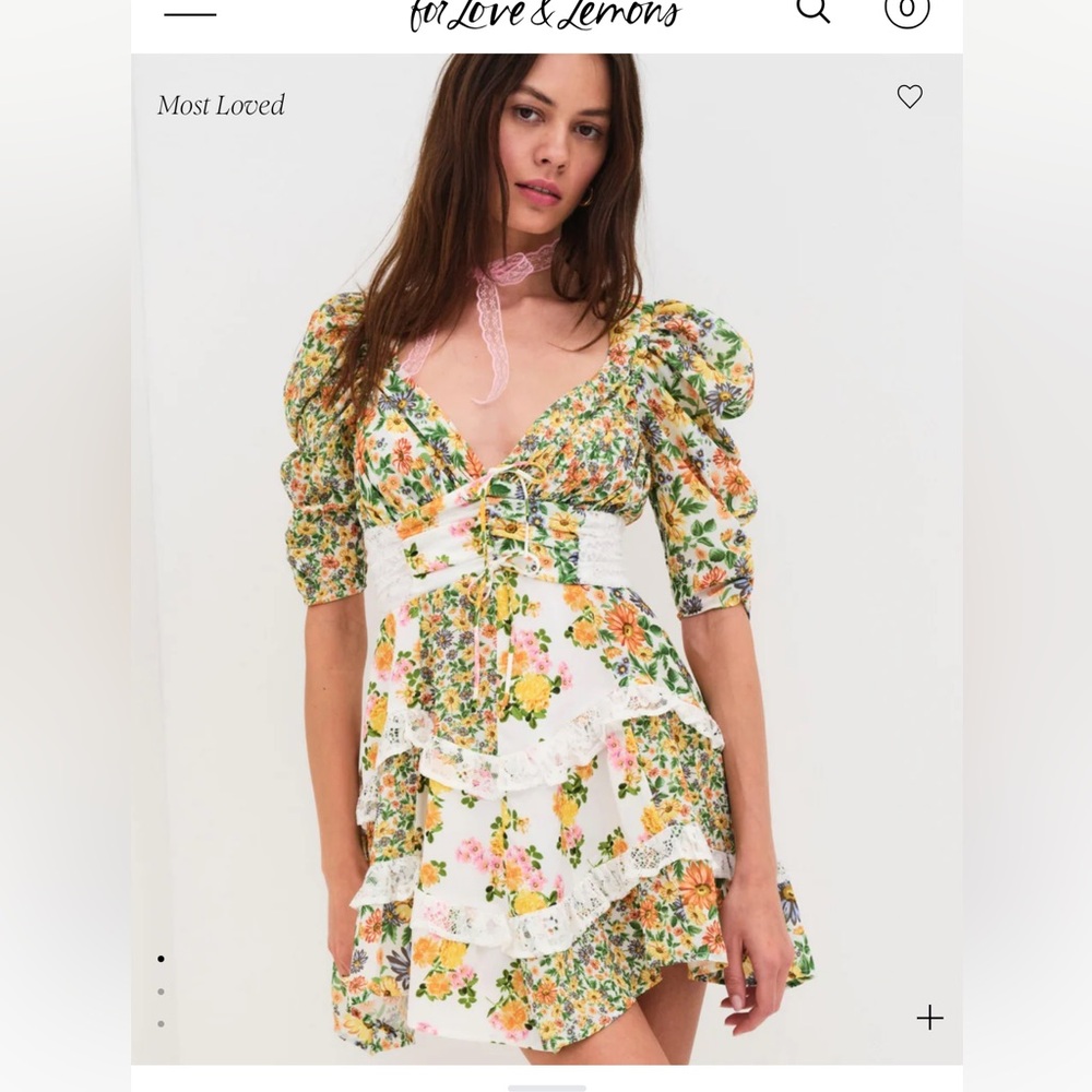 For Love And Lemons Floral Mini Dress